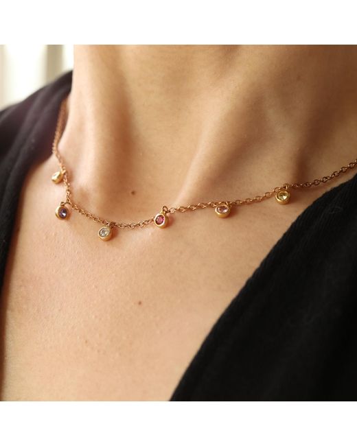 Retro Chic Metallic Charm Necklace
