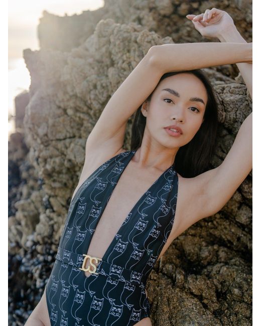 Catnip and Seaweed Black The One-Piece Swimsuit