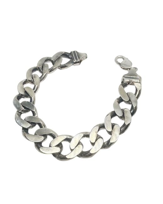 Tg-Jewellery by Tamara Gervasio Metallic Heavy Curb Bracelet for men
