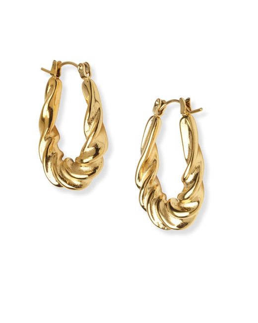 Hoops + Chains LDN Metallic Estelle Twisted Hoops