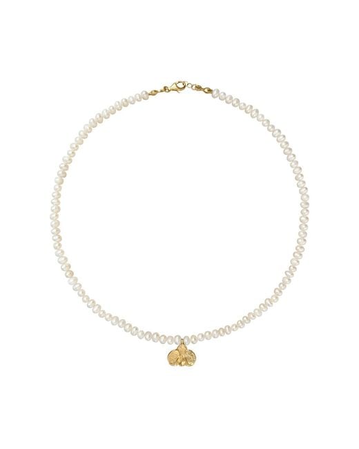 Agora Jewellery Metallic Orchid Pearl Necklace