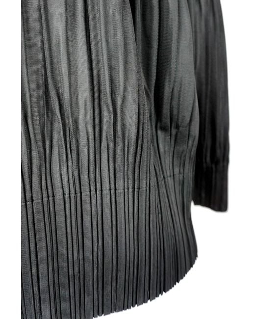 Wild Cosmos Black Vanessa Zip Up Hooded Plissé Satin Jacket