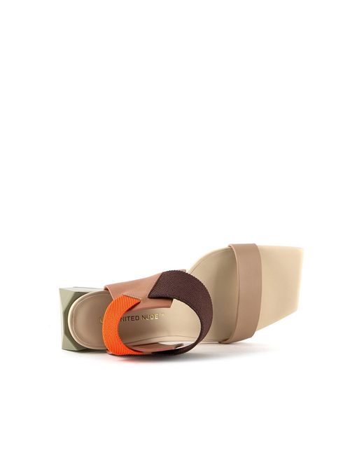 United Nude Brown Neutrals Ricky Sandal Mid