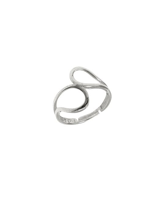 Spero London Metallic Intercepting Circles New Sterling Ring