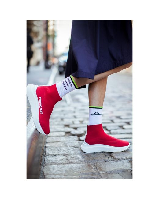 Monosuit Red Designer Italian Sneakers Let's Dance
