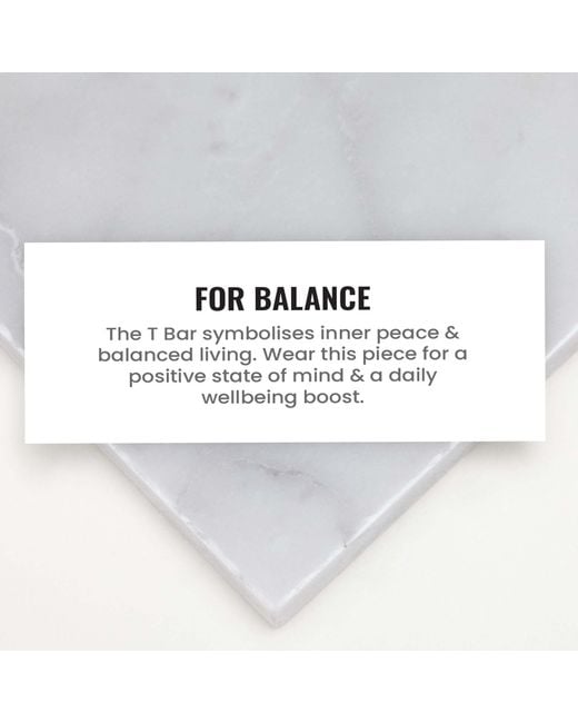 Muru Metallic T Bar Figaro Necklace