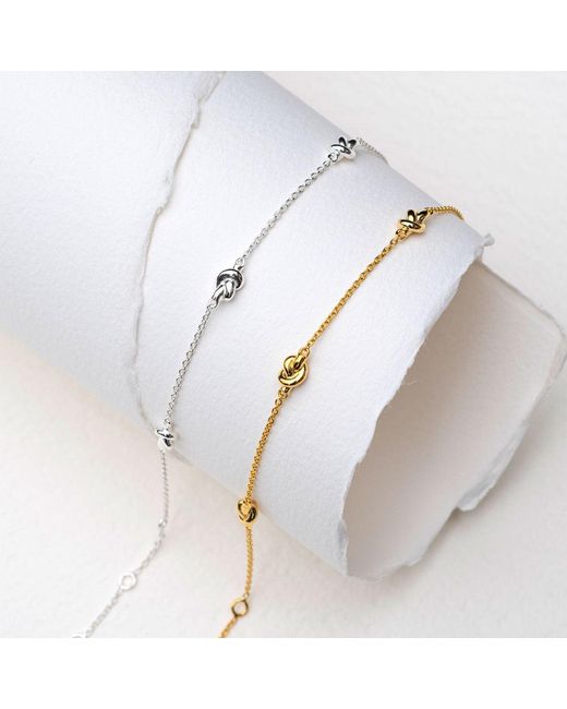 Auree Jewellery Metallic St Ives Vermeil Knot Bracelet