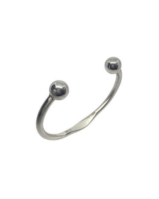 Tg-Jewellery by Tamara Gervasio Blue Solid Recycled Sterling Cuff Torque Bangle – Handcrafted Sterling for men