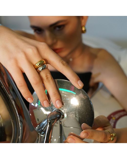 LINYA JEWELLERY Metallic Bombom Ring