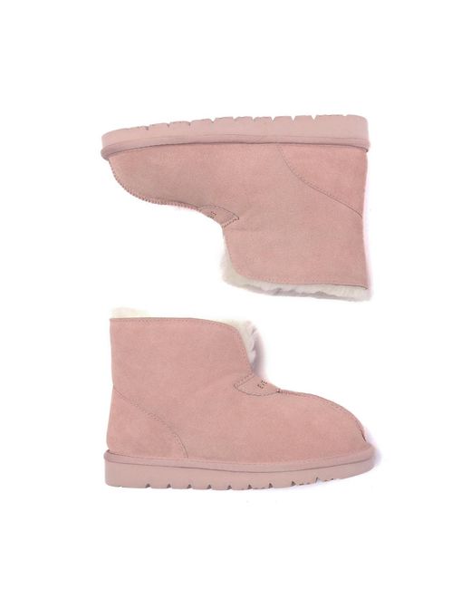 EverAu Australia Pink Owl Ankle Boots