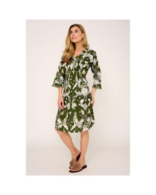 At Last Green Annabel Cotton Tunic