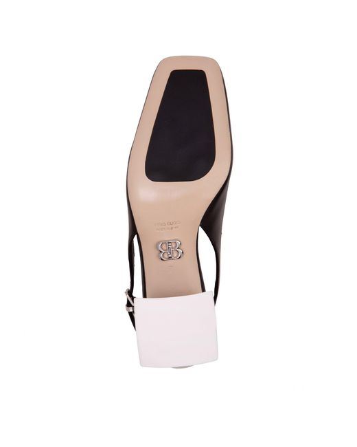 Beautiisoles by Robyn Shreiber Made in Italy Black Duchess Leather Pump Comfortable Dressy Work Valentine Evening Low Block Heel Sandal