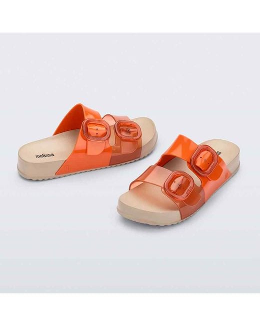 Melissa Orange Neutrals Cozy Slide