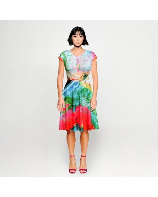 Maxjenny Green Sporty Dress