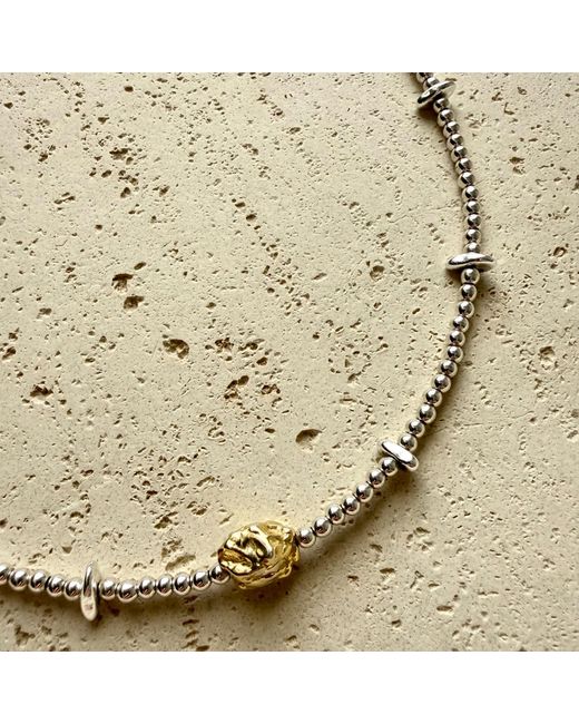 Larsuu Metallic Solar Orbit Hematite Necklace