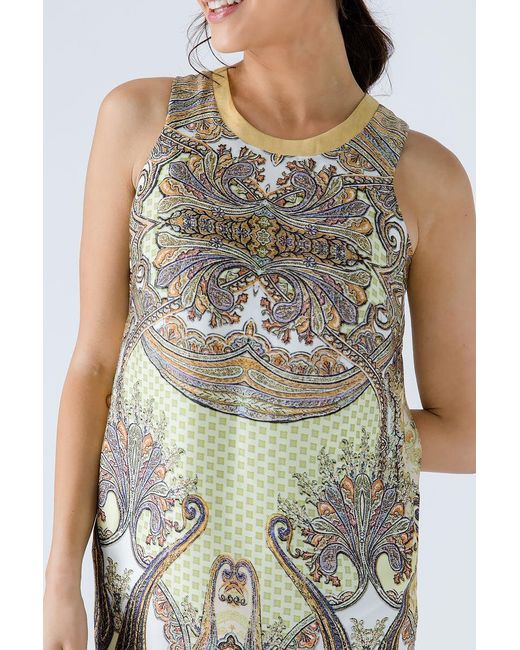 Conquista Natural Paisley Sleeveless Dress