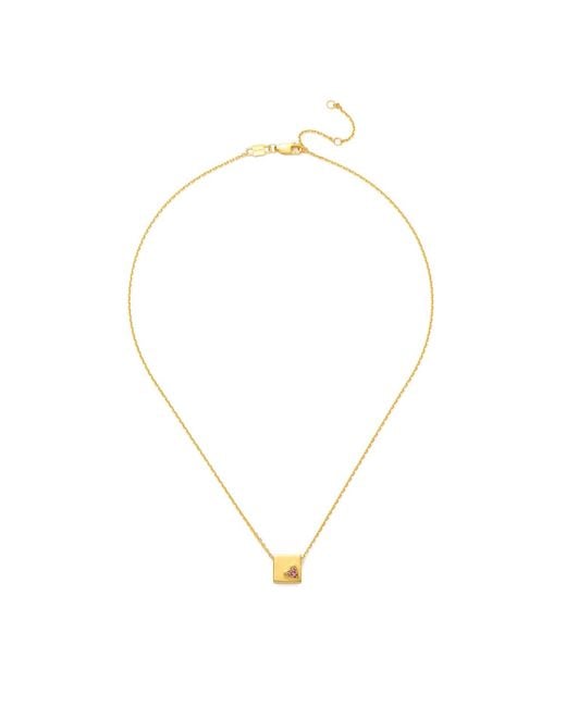 Kouree Metallic 'Gratitude Is The Attitude' Necklace Pendant Charm
