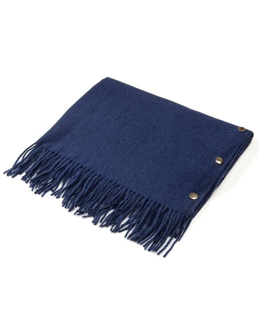 Franchetti Bond Blue Gisella Button Poncho