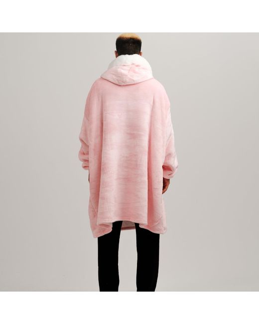 Ony Pink Furlined Hoodie Blanket for men