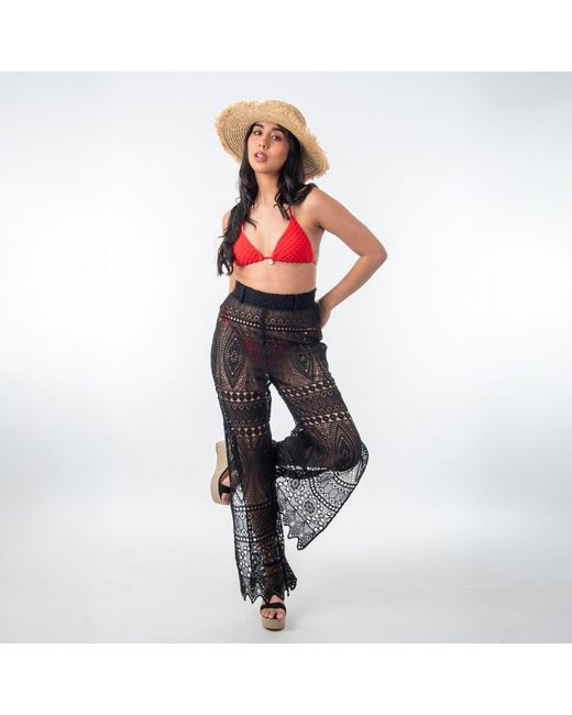 Shooni Black Joanna Flare Trouser