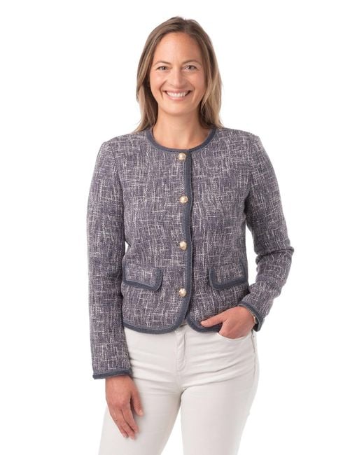 Franchetti Bond Gray Milana Weave Jacket