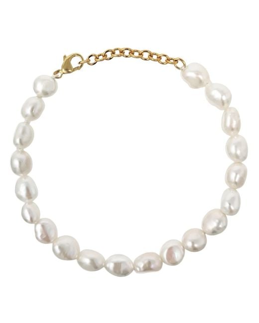Kiri & Belle Metallic Alyssa All Baroque Pearl Filled Bracelet