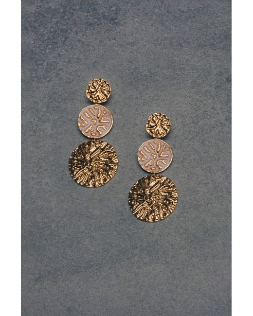 Lavani Jewels Metallic Geyser Earrings