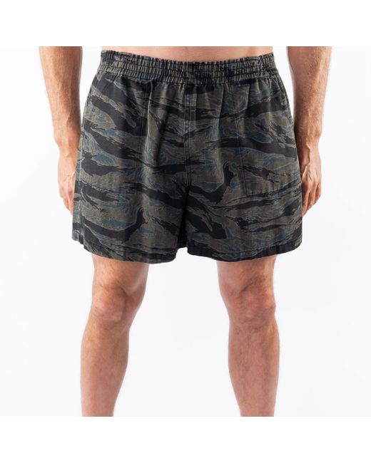 Ariko Gray Ocean Tiger Camo Day Shorts for men