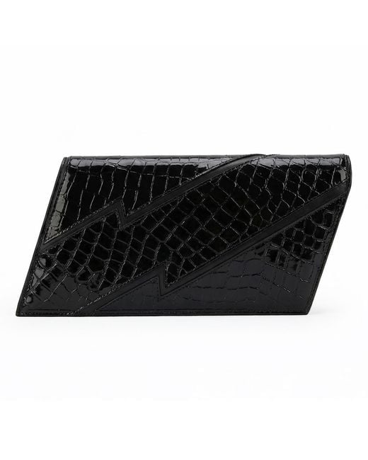 Terry De Havilland Black Mia Clutch Bag