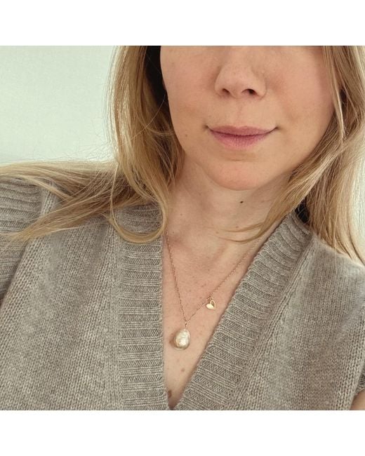 Herself Collections Metallic 14K Claudia Pearl Necklace