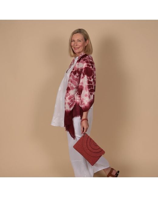 SJW BAGS LONDON Red Grace Hand Crochet Bag