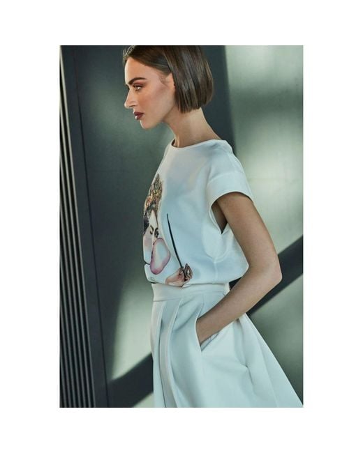 The Extreme Collection White Short Sleeve Printed T-Shirt
