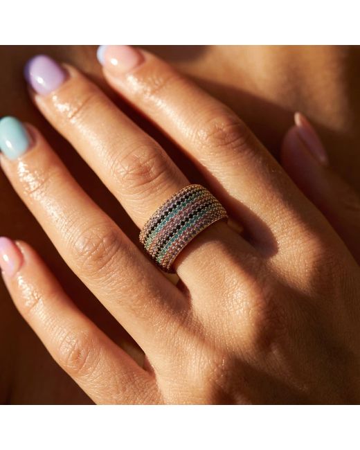 Native Gem Metallic Billionaire Ring- Pop Rocks