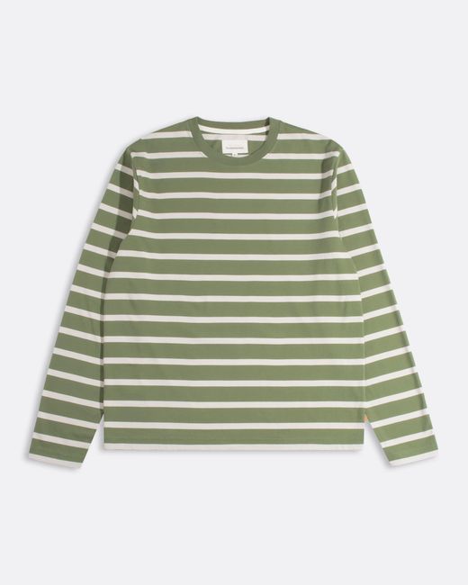 Far Afield Green Breton Stripe T-Shirt for men