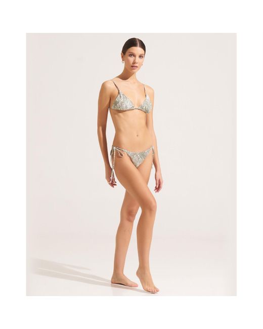 Morrato Bali Gray Claudia Bikini Bottom Topographical