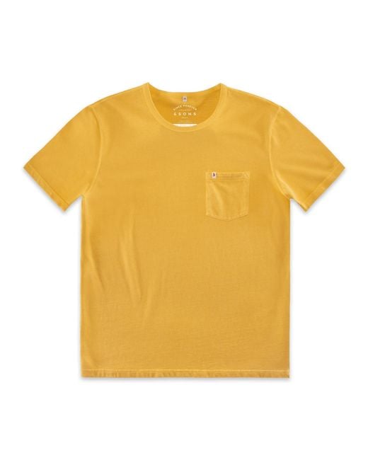 &SONS Trading Co Yellow Boxer Pocket T-Shirt for men