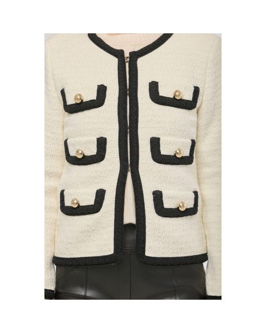 The Extreme Collection Gray Neutrals Ecru Two-Tone Jacket Preston
