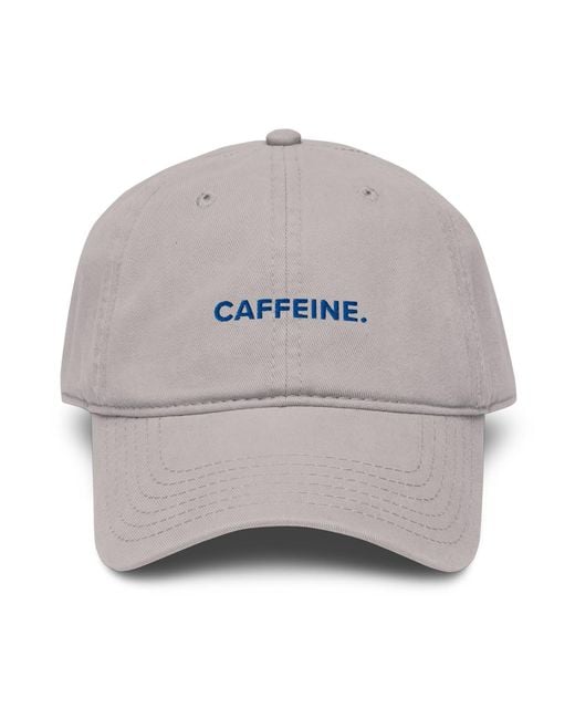 Anchor and Crew Gray Gustatory Caffeine. Cotton Embroidered Cap for men
