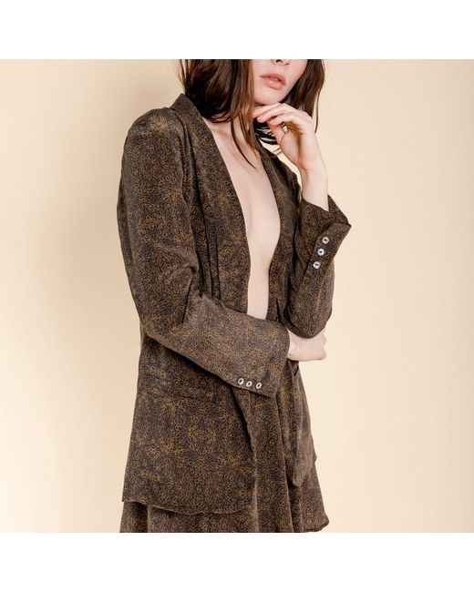 Misha Vaidya Brown Alani Jacket