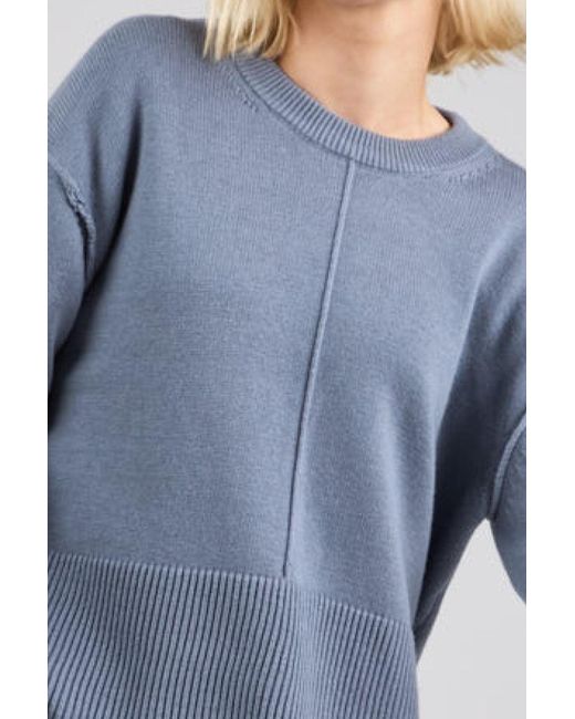 Dref Blue Pluto Fitted Sweater