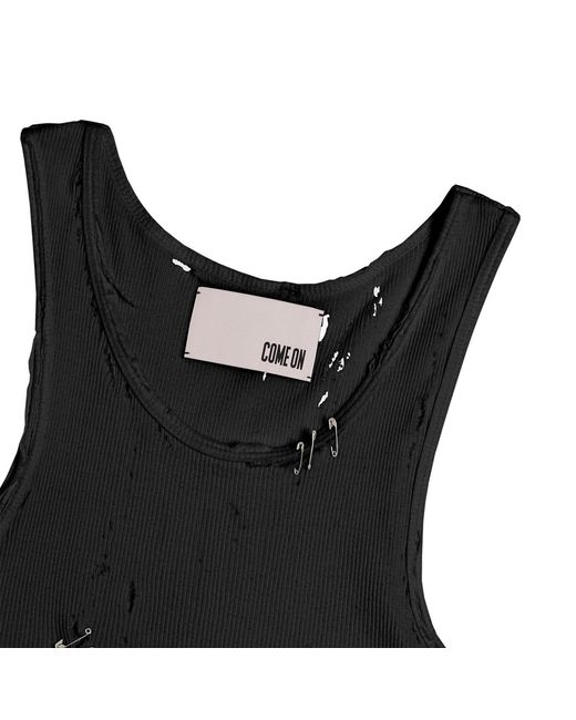 Come on Black Hell Tank Top Organic Cotton