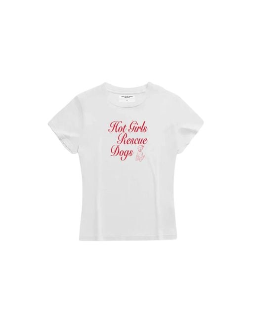Dont Eat the Homies White Hot Girls Rescue Dogs Baby Tee