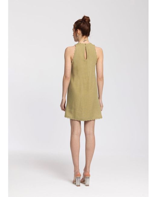 Monlicia Natural Calia Linen Mini Dress