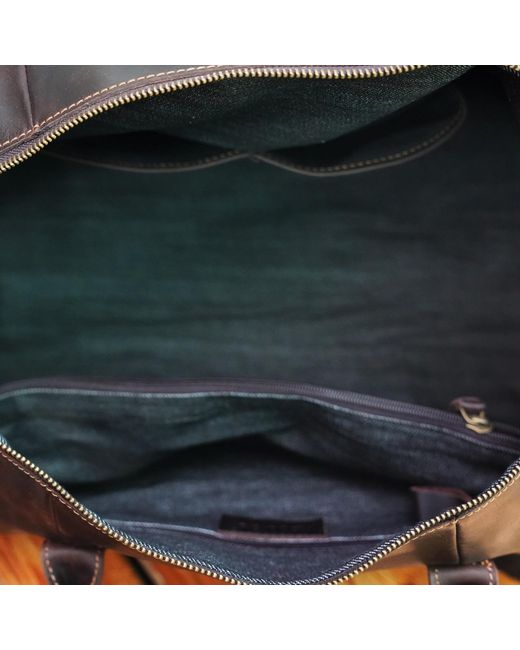 Touri Brown Genuine Leather Holdall