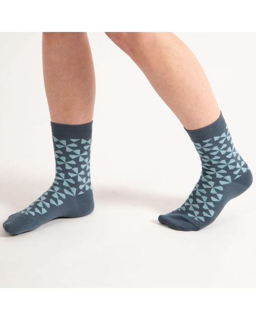 Peper Harow - Made in England Blue Windmill Socks – Bundle