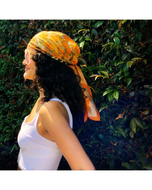 Henelle Metallic Laurel Canyon Silk Scarf