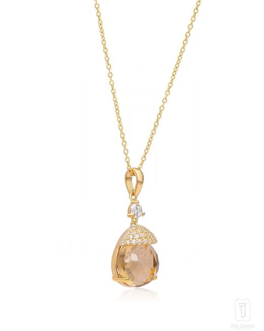 The Jewelz Metallic Citrine Radiance Sterling Necklace