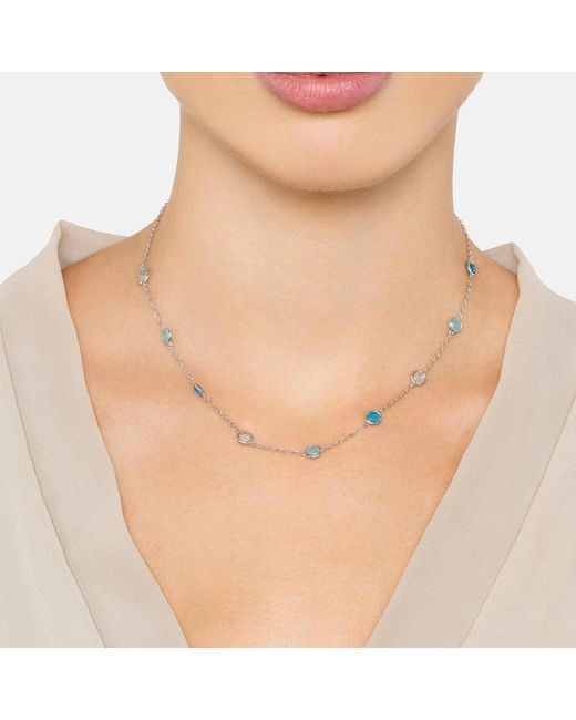 Latelita London Metallic Sardinia Necklace The Blues