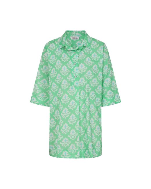 Luella Fashion Green Maya Cotton Tunic Printed Pattern