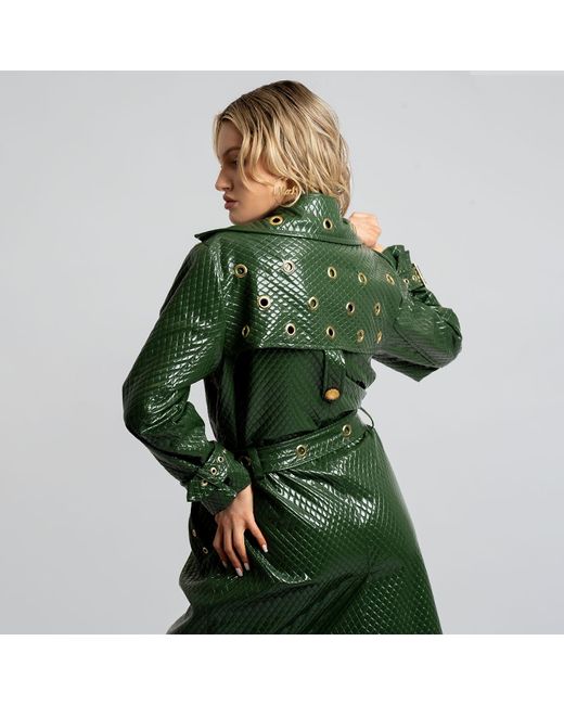 Maui X Lolita Green Trinity Trench Coat